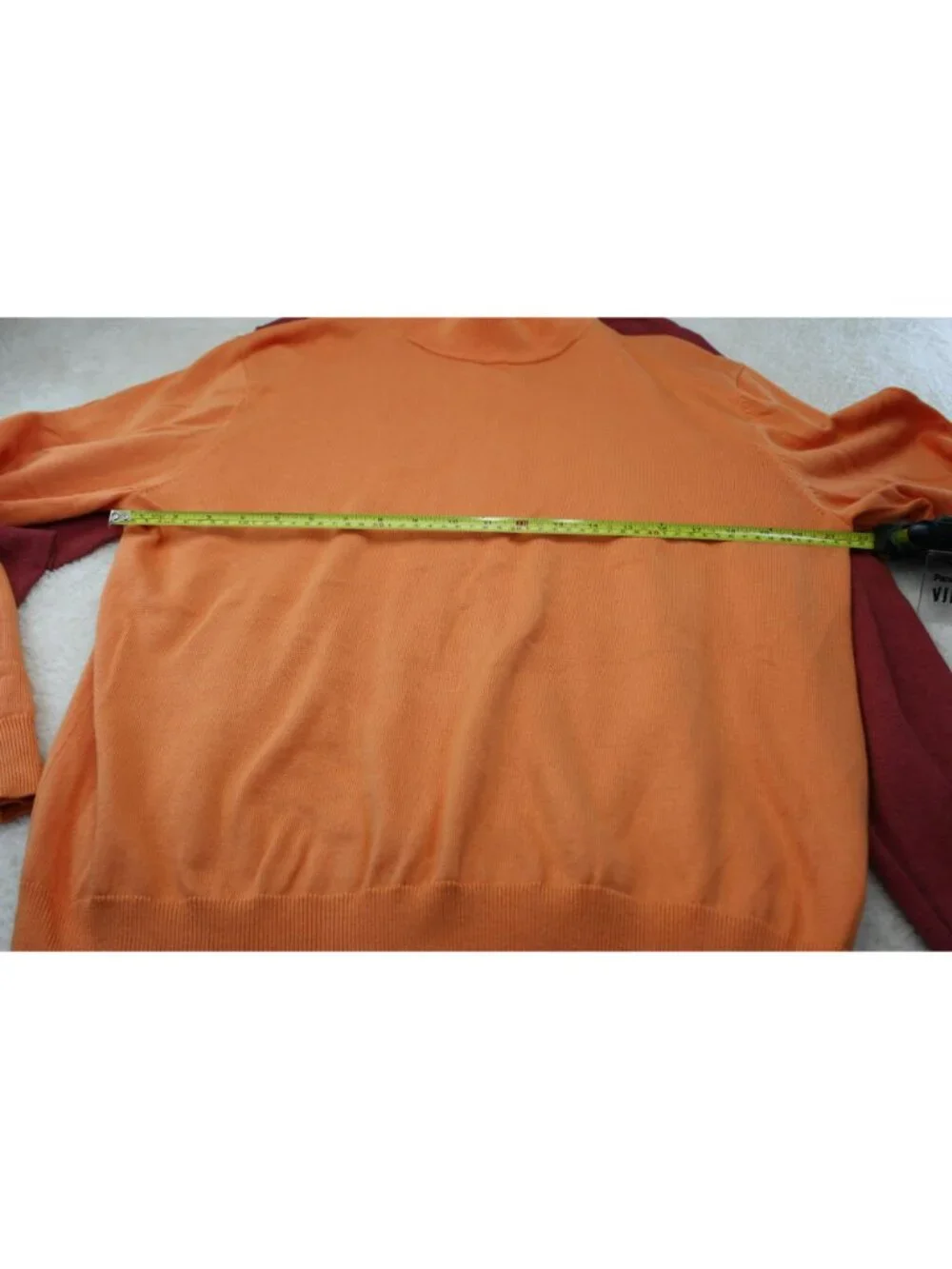 Paul Fredrick Men’s Turtleneck Sweaters Orange & Red Medium Lot of 2